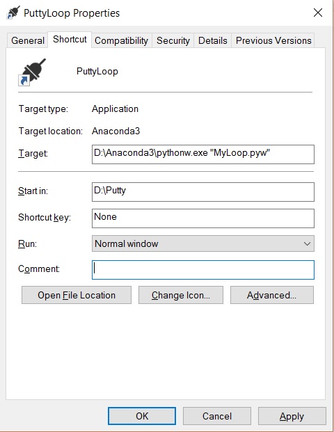 PuttyLoopShortcut
